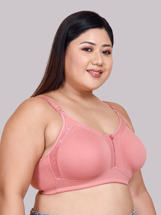 Side Lace Panel M Frame Non Padded Bra | M 4414 Pack of 2
