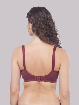 Side Panel Delicate Lace High Support Seamless Bra | M 4414