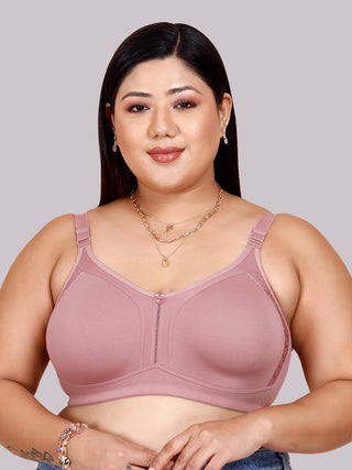M Frame Plus Size Bra with Delicate Lace | M 4414 Pack of 2