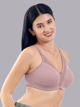 Maashie M 4416 Fuller Cups Support Non Padded Comfort Seamless Minimizer Bra