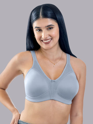 Maashie M 4416 Fuller Cups Support Non Padded Comfort Seamless Minimizer Bra