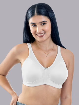 Maashie M 4416 Fuller Cups Support Non Padded Comfort Seamless Minimizer Bra