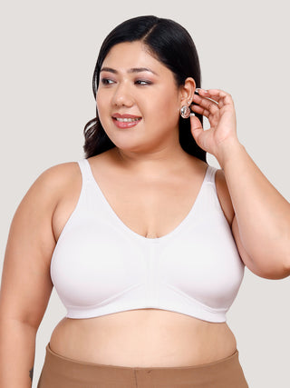 Maashie M 4416 Fuller Cups Support Non Padded Comfort Seamless Minimizer Bra