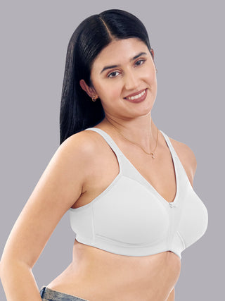 Maashie M 4416 Fuller Cups Support Non Padded Comfort Seamless Minimizer Bra