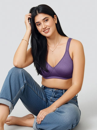 Maashie M 4417 Fuller Support Double Layered Cups Stylish Back Seamless Bra