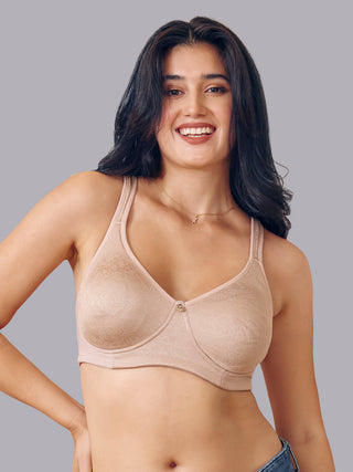 Maashie M 4417 Fuller Support Double Layered Cups Stylish Back Seamless Bra