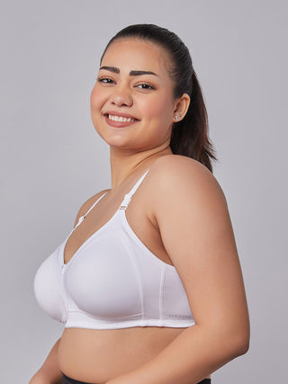 M Frame Padded Minimizer Bra | M 5504 | Pack of 2 | GOBLIN BLUE WHITE