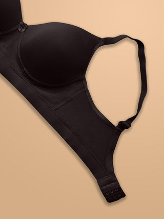 Soft Padded Cups Full Coverage T-Shirt Bra | M 5505 | Rosy Brown Black