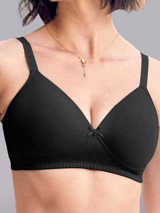 Soft Padded T-Shirt Bra | M 5507 Pack of 2 | Black Black