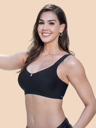 Invisible Fit 360 Degree Support Padded Cups Seamless Bonded Bra | M 9901