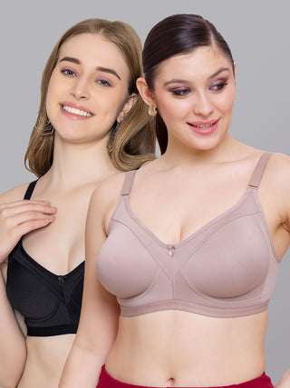 Seamless Perfection Wider Straps Daily Wear Bra | M 3307 | Pack of 2