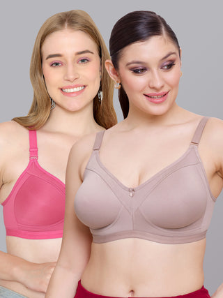Seamless Perfection Wider Straps Daily Wear Bra | M 3307 | Pack of 2