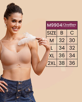 360 Degree Support No Visible Line Super Flexible Padded Bonded Bra | M 9904