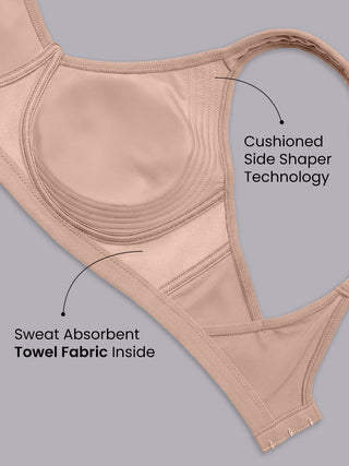 Maashie M 4417 Fuller Support Double Layered Cups Stylish Back Seamless Bra