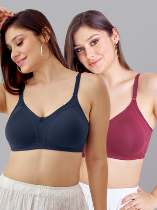 M Frame Padded Minimizer Bra | M 5504 | Pack of 2