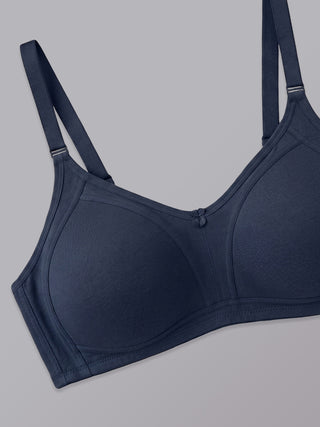 M Frame Padded Minimizer Bra | M 5504 | Pack of 2 | NAVY BLUE WHITE