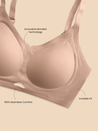 360 Degree Support No Visible Line Super Flexible Padded Bonded Bra | M 9904