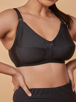 Everyday Comfort Non-Wired Bra | M 307 Pack of 2 | RED BLACK