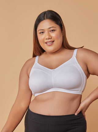 Fuller Cups M Frame Moulded Bra white front view
