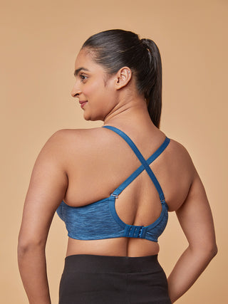 Multiway T-Shirt Bra MB Blue Back view