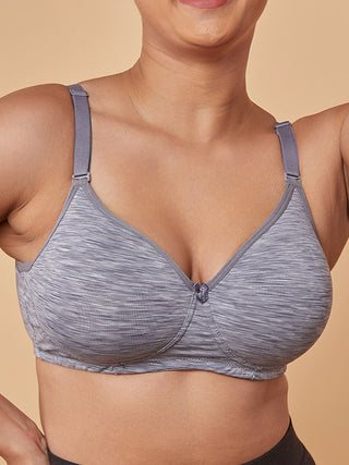 Multiway T-Shirt Bra M Grey Close View