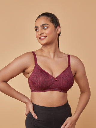 Multiway T-Shirt Bra MB Maroon Front view