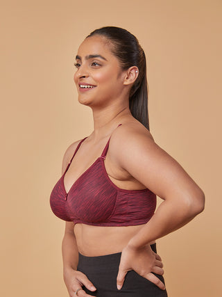 Multiway T-Shirt Bra MB Maroon Left view