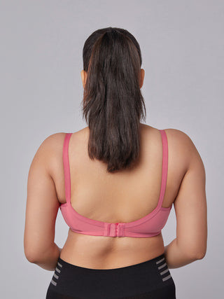 M Frame Padded Minimizer Bra Onion Back view