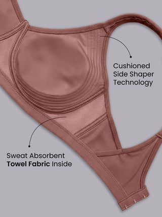 Maashie M 4417 Full Coverage Support Double Layered Cups Stylish Back Seamless Bra