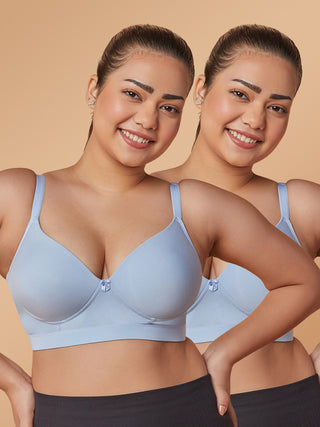 Soft Padded Cups Full Coverage T-Shirt Bra | M 5505 Pack of 2