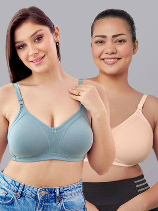 M Frame Padded Minimizer Bra | M 5504 | Pack of 2