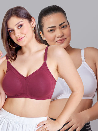 M Frame Padded Minimizer Bra | M 5504 | Pack of 2